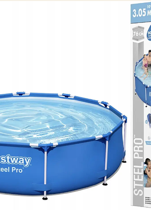 Круглий басейн-стійка каркасний bestway 305 х 305 см