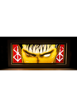 Світильник багатошаровий нічник 3d з ефектом аніме берсерк гатс berserk guts на пульті керування 20 см nl3d b g 02