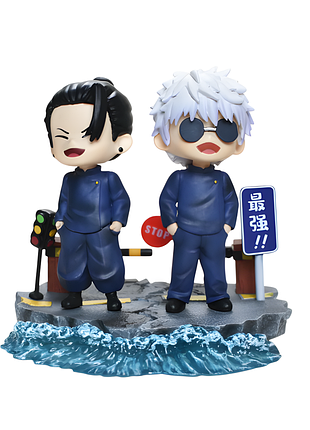 Фігурка чібі магічна битва сатору годжо та сугуру гето jujutsu kaisen satoru gojou geto 12,5 см