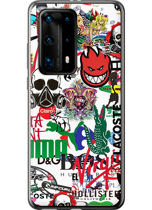 Чохол на huawei p40 pro plus many different logos "4022u-1917-851"