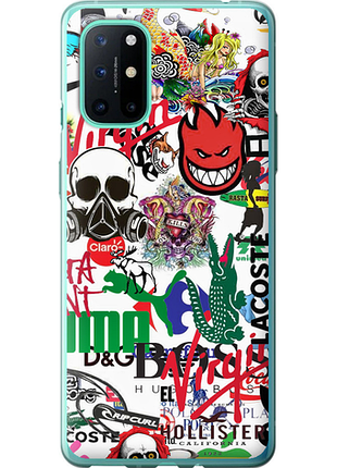 Чохол на oneplus 8t many different logos "4022u-2113-851"