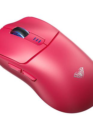 Мышь беспроводная игровая aula sc580 paw3325, 12000 dpi 2,4g+bluetooth red