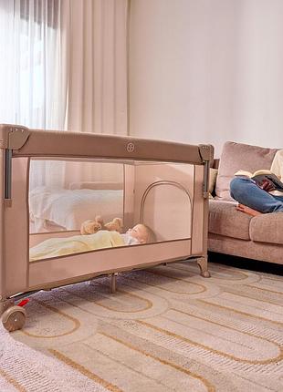 Кроватка-манеж lionelo ellen beige sand