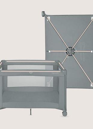 Манеж lionelo amelie grey concrete 3