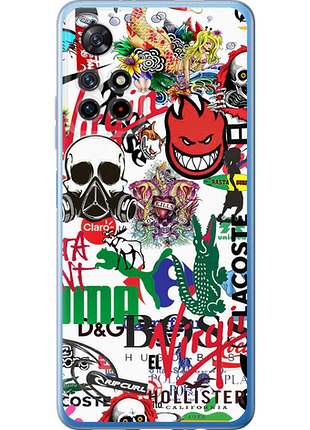 Чохол на xiaomi redmi note 11 5g many different logos "4022u-3849-851"