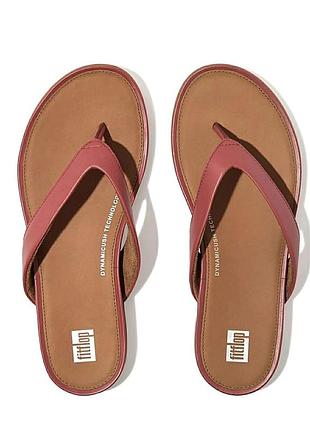 Женские кожаные вьетнамки шлепанцы fitflop gracie leather /0000h/