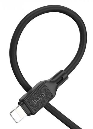 Кабель hoco x90 cool silicone pd charging data cable for ip black 4
