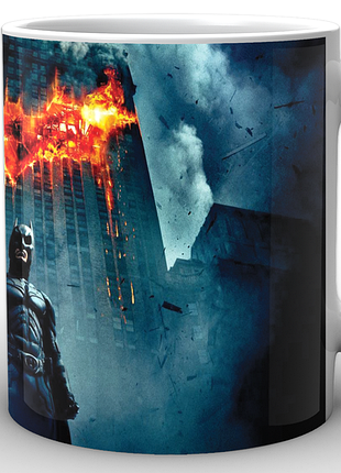 Кружка geekland белая бэтмен batman бэтмен на фоне знака bm.02.061