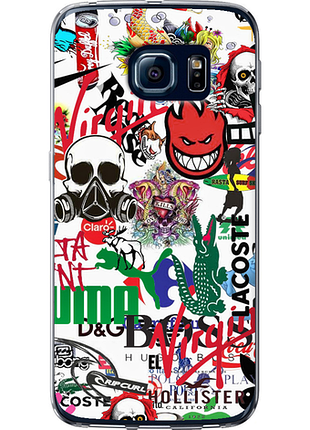 Чохол на samsung galaxy s6 edge g925f many different logos "4022u-83-851"