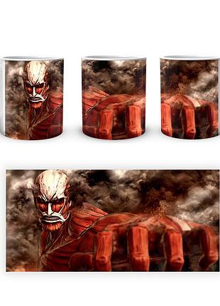 Кружка geekland attack on titan атака титанов колоссальный титан aot 002.23