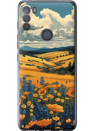 Чехол на motorola g50 украинское поле "6082u-2354-851"