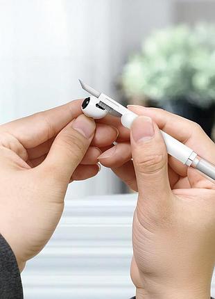 Многофункциональный инструмент для чистки hoco ut1 multifunctional cleaning tool for digital devices white 8