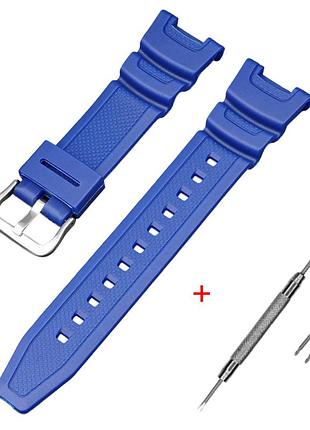 Ремешок для casio sgw-100 blue si