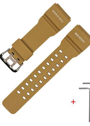 Ремінець для casio g-shock gg-1000/gwg-100/gsg-100 beige si