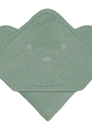 Рушник lionelo muslin hooded towel green forest