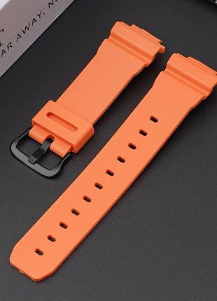 Ремешок для casio g-shock dw-6900 orange bk 2