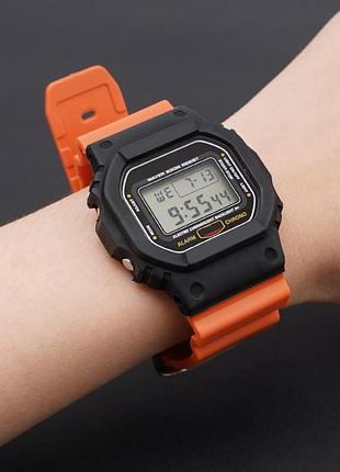 Ремешок для casio g-shock dw-6900 orange bk 4