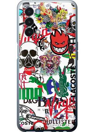 Чохол на oneplus nord n200 5g many different logos "4022u-2956-851"