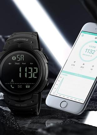 Skmei 1301bk black smart watch 4