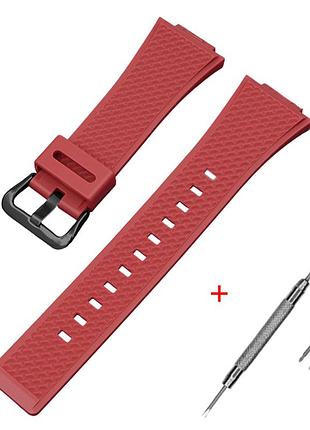 Ремешок для casio g-shock ga-100/110 red bk