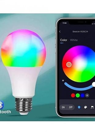 Розумна світлодіодна лампочка wifi, tuya, 9 вт, bluetooth, rgb/лампочка з керуванням через телефон