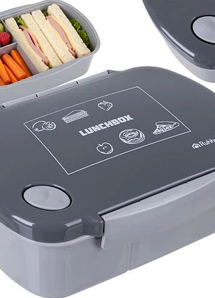 Ланчбокс, контейнер для їжі 800 мл сірий ruhhy 26169
