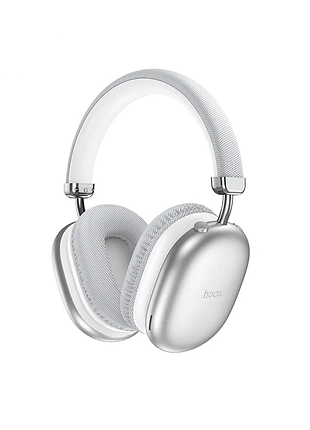 Бездротові накладні навушники hoco w35 max joy bt headphones silver