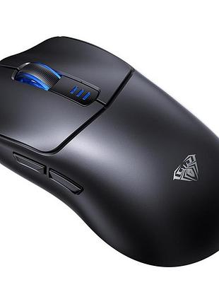 Мышь беспроводная игровая aula sc580 paw3325, 12000 dpi 2,4g+bluetooth black