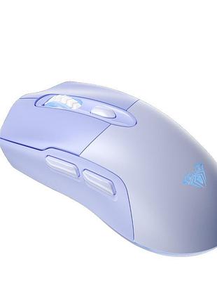 Мышь беспроводная aula sc525 с аккумулятором и подсветкой 2,4g+bluetooth blue
