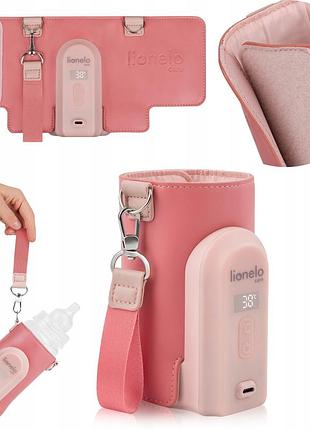 Подогреватель бутылочек lionelo thermup go evo coral pink
