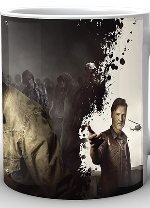 Кружка geekland белая ходячие мертвецы the walking dead рик граймс wd.02.020