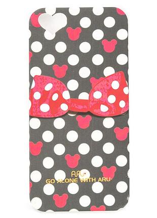Чехол aru для iphone 5/5s/5se ribbon black