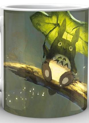 Кружка geek land белая мой сосед тоторо my neighbor totoro постер nt.02.003