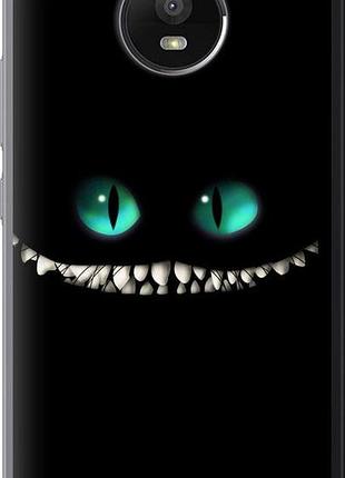 Чехол на motorola moto e4 plus чеширский кот "689u-1000-851"