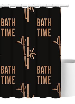 Шторка для ванны из полиэстера водонепроницаемая bathlux 180x180 см с кольцами, занавеска для ванной комнаты