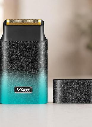 Бритва vgr 326 / электробритва шейвер с led-дисплеем / профессиональный шейвер