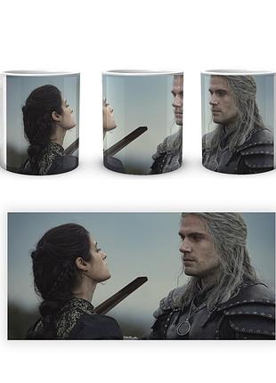 Кружка geekland the witcher ведьмак геральт енифер tw 002.015