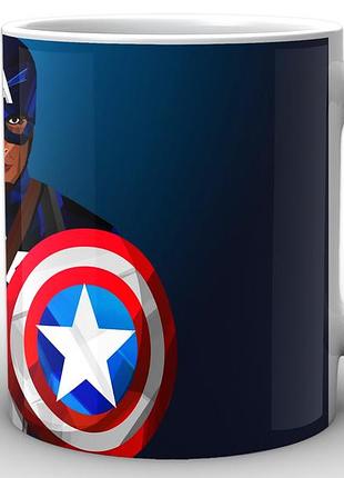 Кружка geekland белая captain america капитан америка фан арт ca.02.045