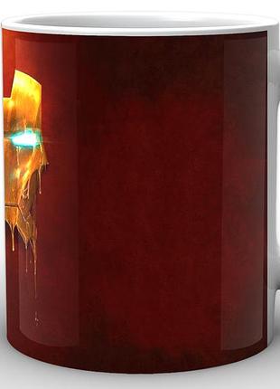 Кружка geekland біла iron man залізна людина фан арт im.02.062