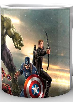 Кружка geekland белая avengers мстители с халком ag.02.036