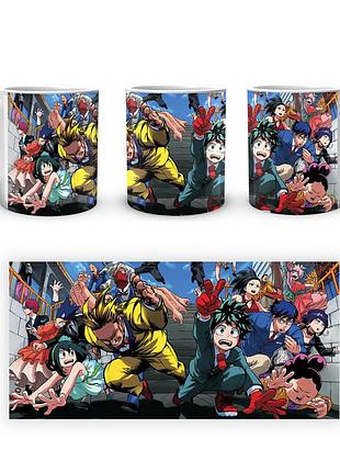 Кружка geekland моя геройская академия my hero academia герои бегут с лестницы mha 02.525