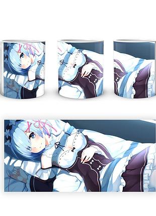Кружка geekland re:zero. жизнь с нуля в альтернативном мире рэм rz 02.010