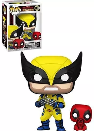 Фигурка funko pop дедпул росомаха и бейбипул deadpool wolverine with babypool 10 см fp d 1403