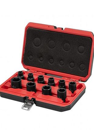 Набір ударних головок 1/2", 10 од., 10-24 мм, cr-mo, storm intertool et-8503
