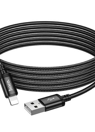Кабель hoco x91 radiance charging data cable for ip(l=3m) black 6