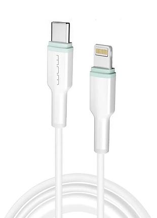 Кабель wuw-x206 type-c to lightning pd20w 1m white