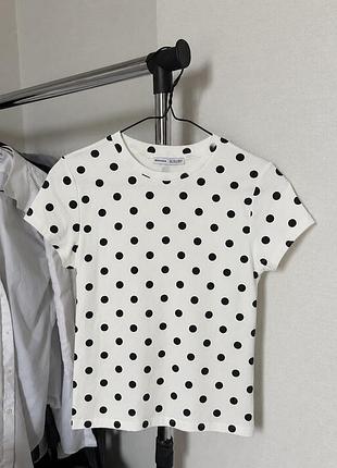 Polka dot футболка з короткими рукавами футболка в горошок