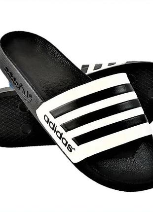 Шльопанці тапочки adidas сланці адідас білі жіночі чорні (розміри: 36,38)