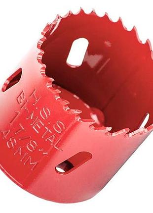 Сверло корончатое биметаллическое intertool 48 мм x 7/16" (sd-5648)
