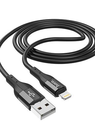 Кабель hoco x72 creator silicone charging data cable for ip black 6